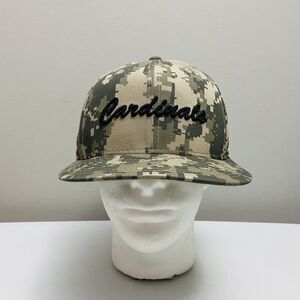 Nike TRUE Dri Fit Cardinals Fitted Camouflage Hat Cap Military USA 7 3/8 NWOT